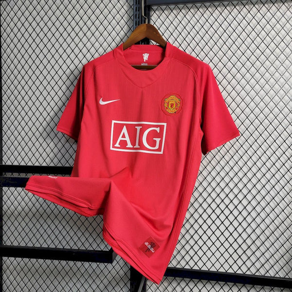 Retro Manchester United Home Shirt 2007/08